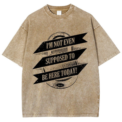 Not Supposed To Be Here Vintage Distressed T-shirt