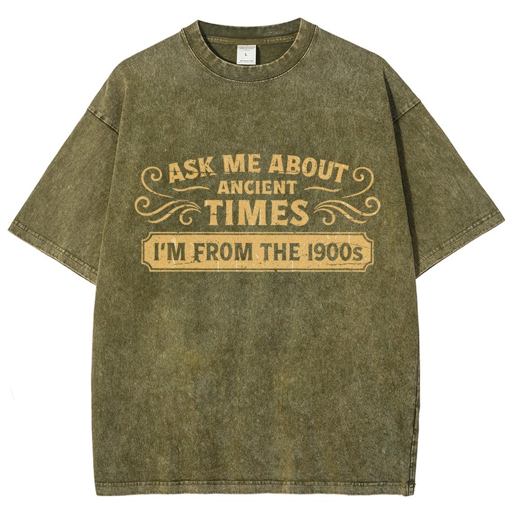 Ask Me About Ancient Times Vintage Distressed T-shirt