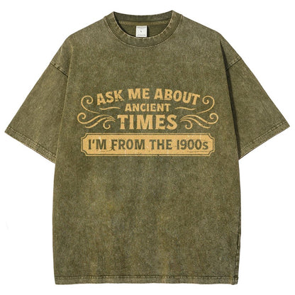 Ask Me About Ancient Times Vintage Distressed T-shirt