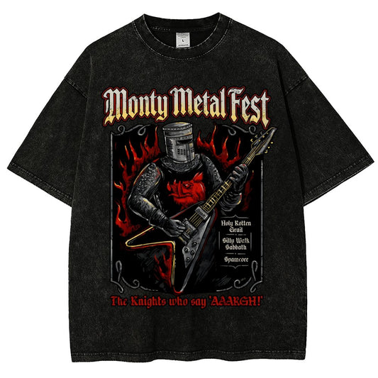 Monty Metal Fest Vintage Distressed T-shirt