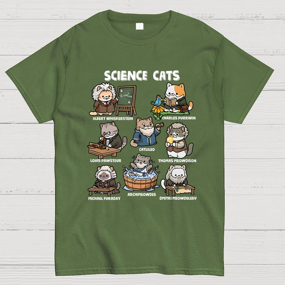 Science Cats Geek T-Shirt