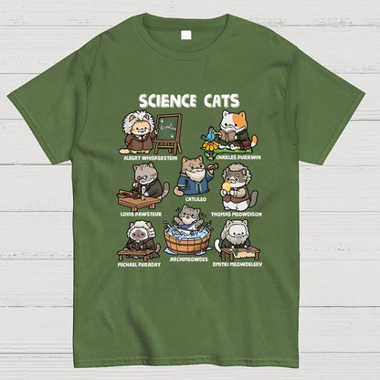 Science Cats Geek T-Shirt