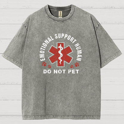 Emotional Support Human Vintage Distressed T-shirt