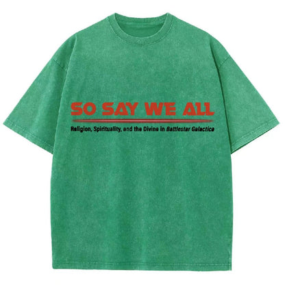 So Speak We All Vintage Distressed T-shirt