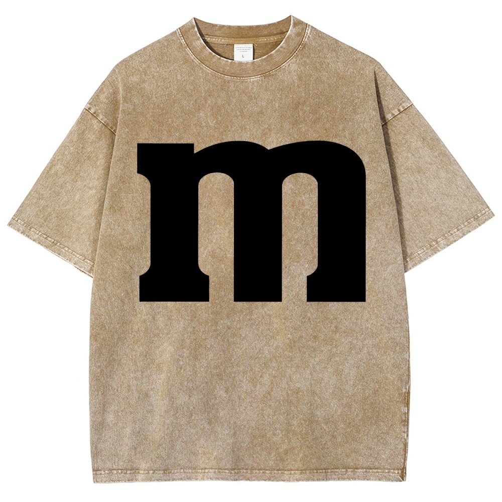 Fun letter M Vintage Distressed T-shirt