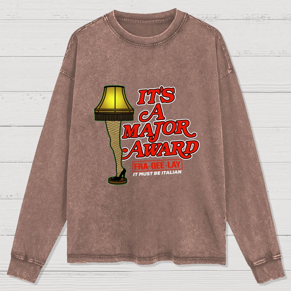 Major Award Washed Long Sleeve Tee