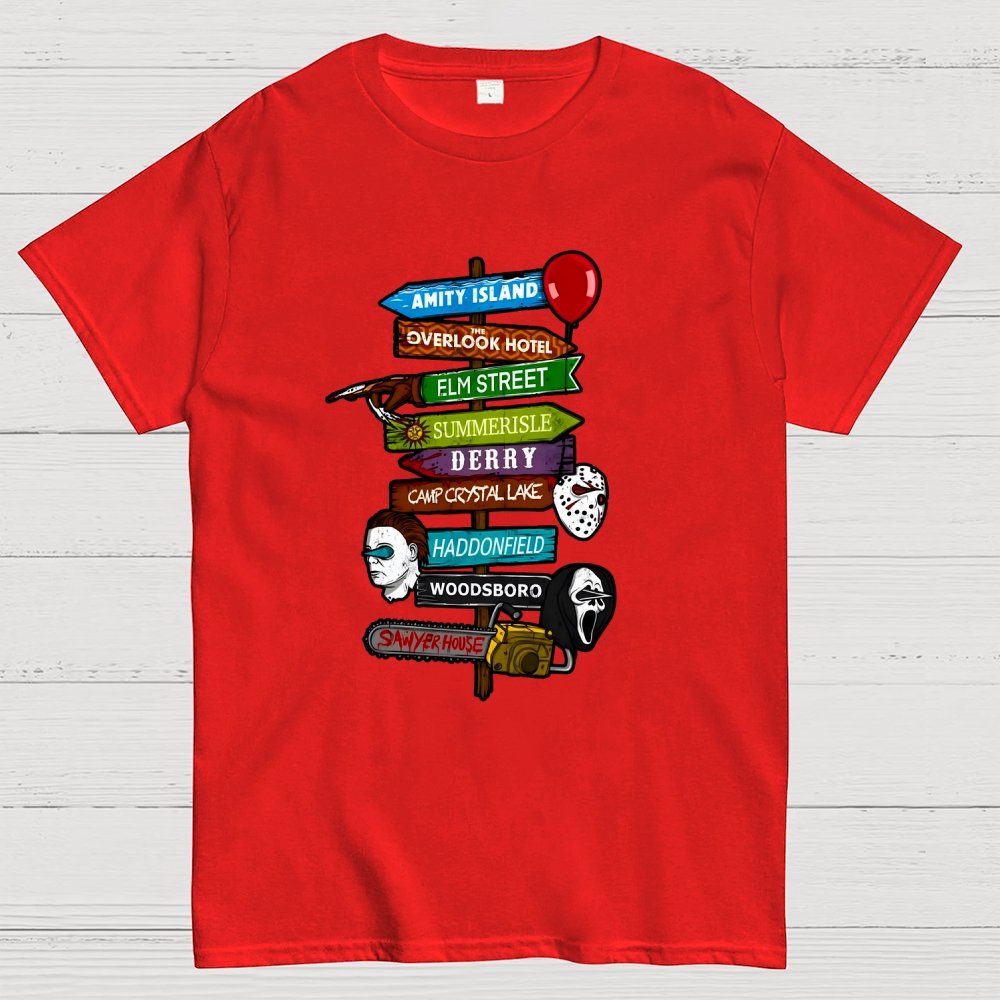 Horrible Road Signs Geek T-Shirt