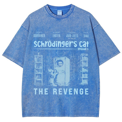Schrödinger's Cat Revenge Vintage Distressed T-shirt