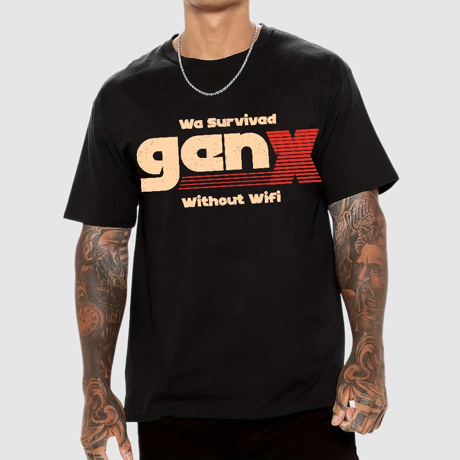 We Survived Without Wifi Geek T-Shirt