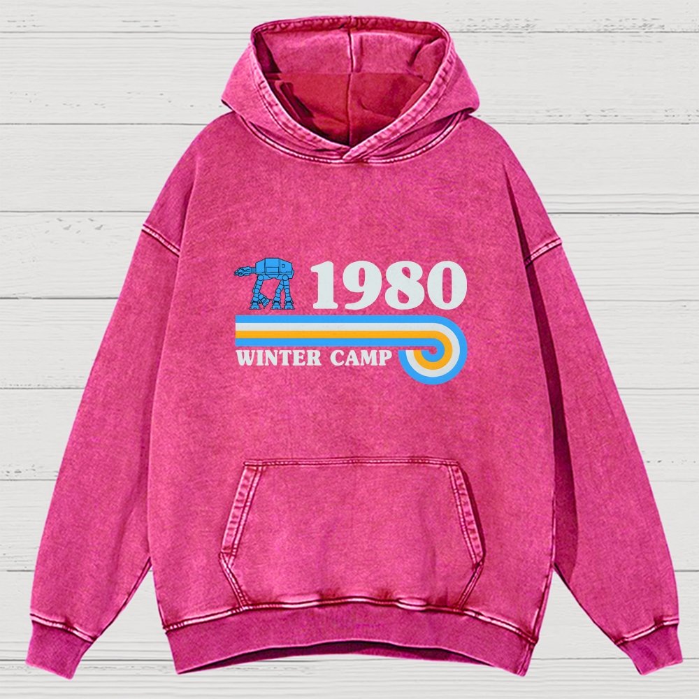 Winter Camp Vintage Distressed Hoodie