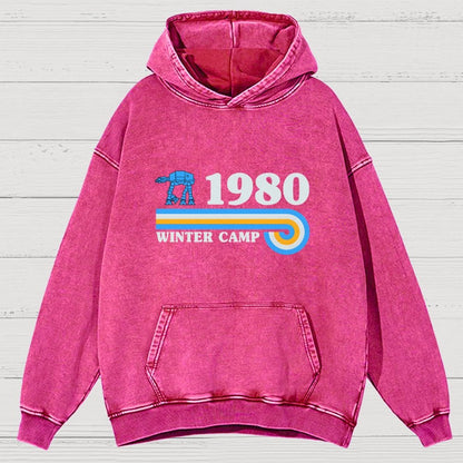 Winter Camp Vintage Distressed Hoodie
