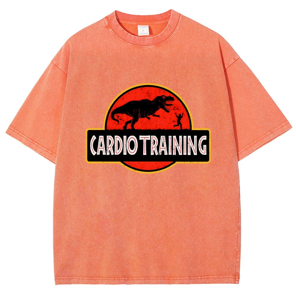 Cardio Training Vintage Distressed T-shirt