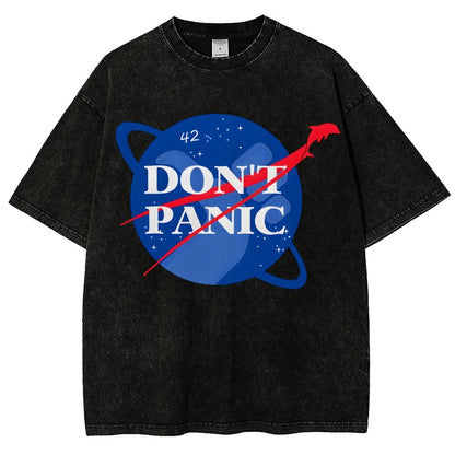 Don't Panic Vintage Distressed T-shirt