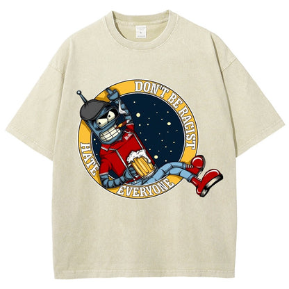 Don't Discriminate Against Race Vintage Distressed T-shirt