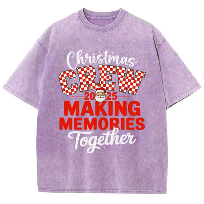 Retro Family Christmas Vintage Distressed T-shirt