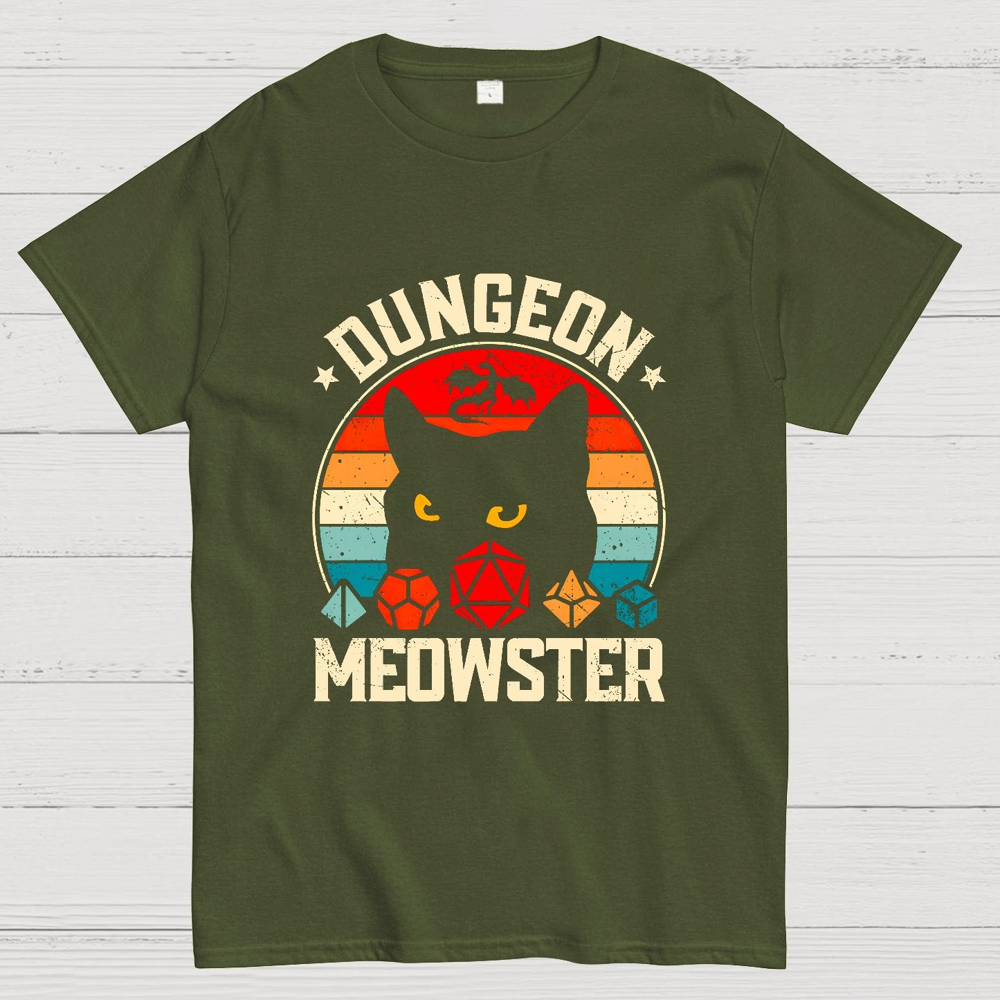 Dungeon Meowster Nerdy T-Shirt