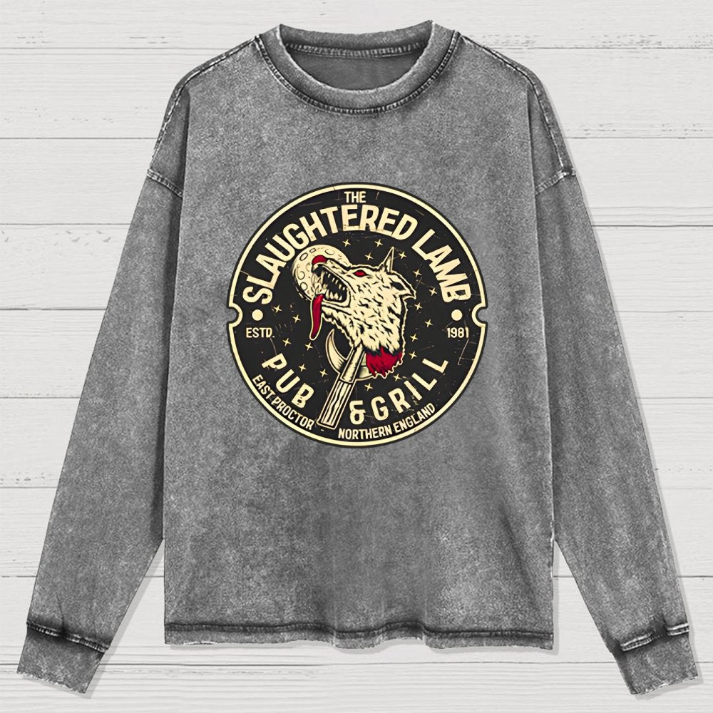 The Slaughtered Lamb Washed Long Sleeve Tee