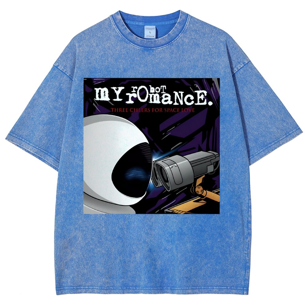 My Robot Romance Vintage Distressed T-shirt