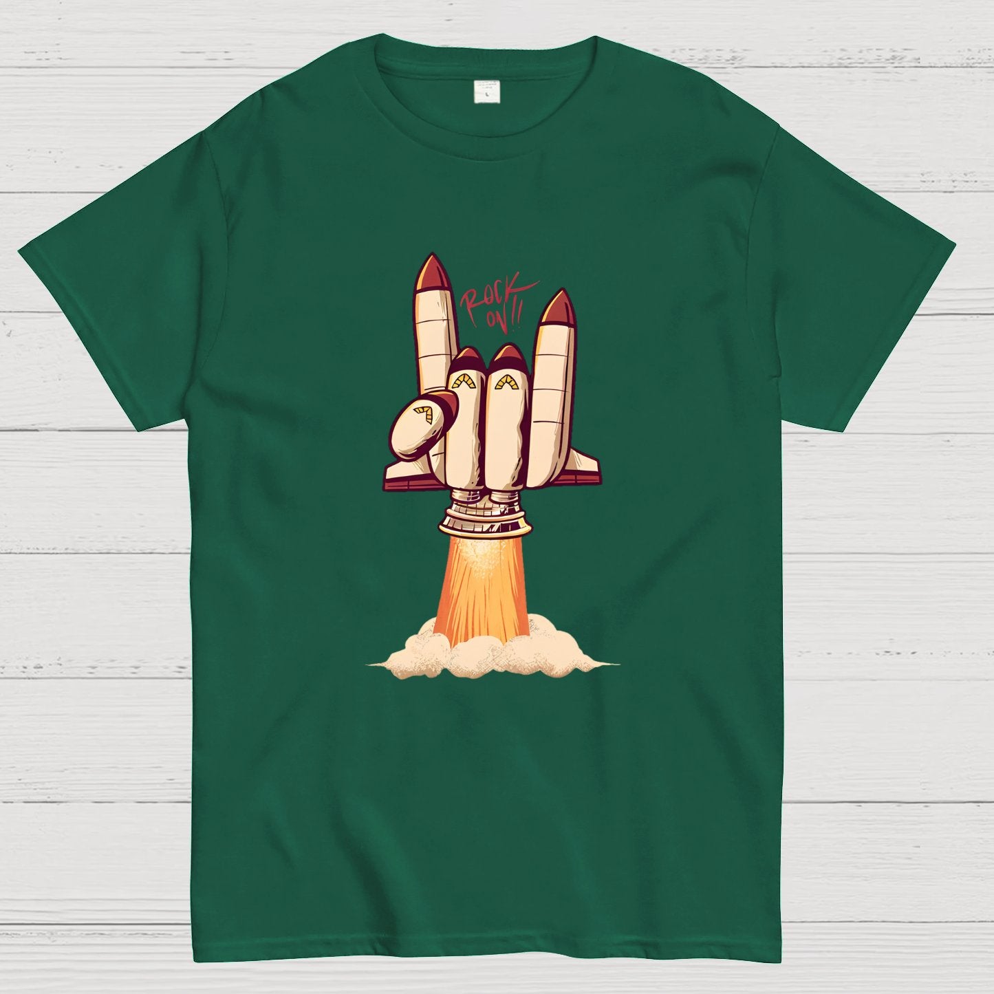 Rock On Rocket  Geeky T-Shirt
