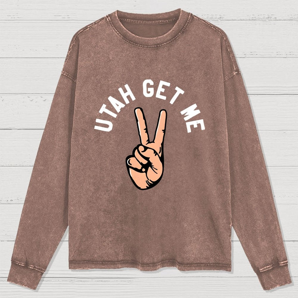Utah Get Me Two Washed Long Sleeve Tee