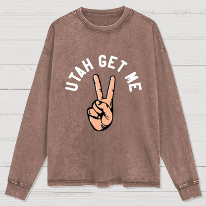 Utah Get Me Two Washed Long Sleeve Tee