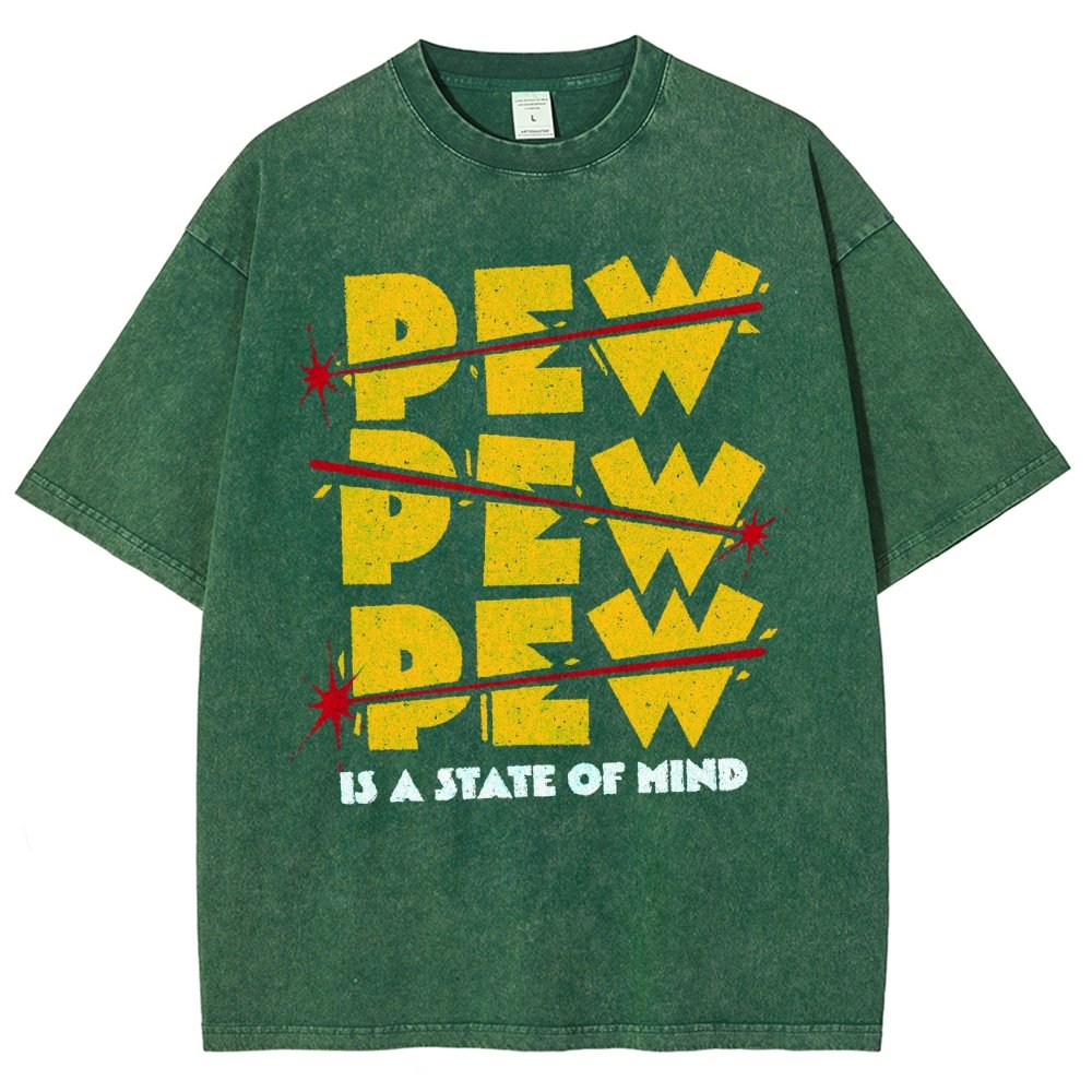 PEW PEW PEW Vintage Distressed T-shirt