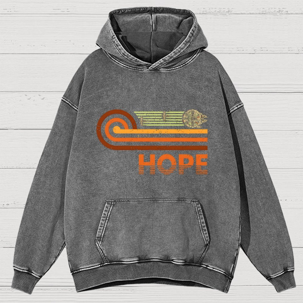 Retro Vintage Hope Vintage Distressed Hoodie