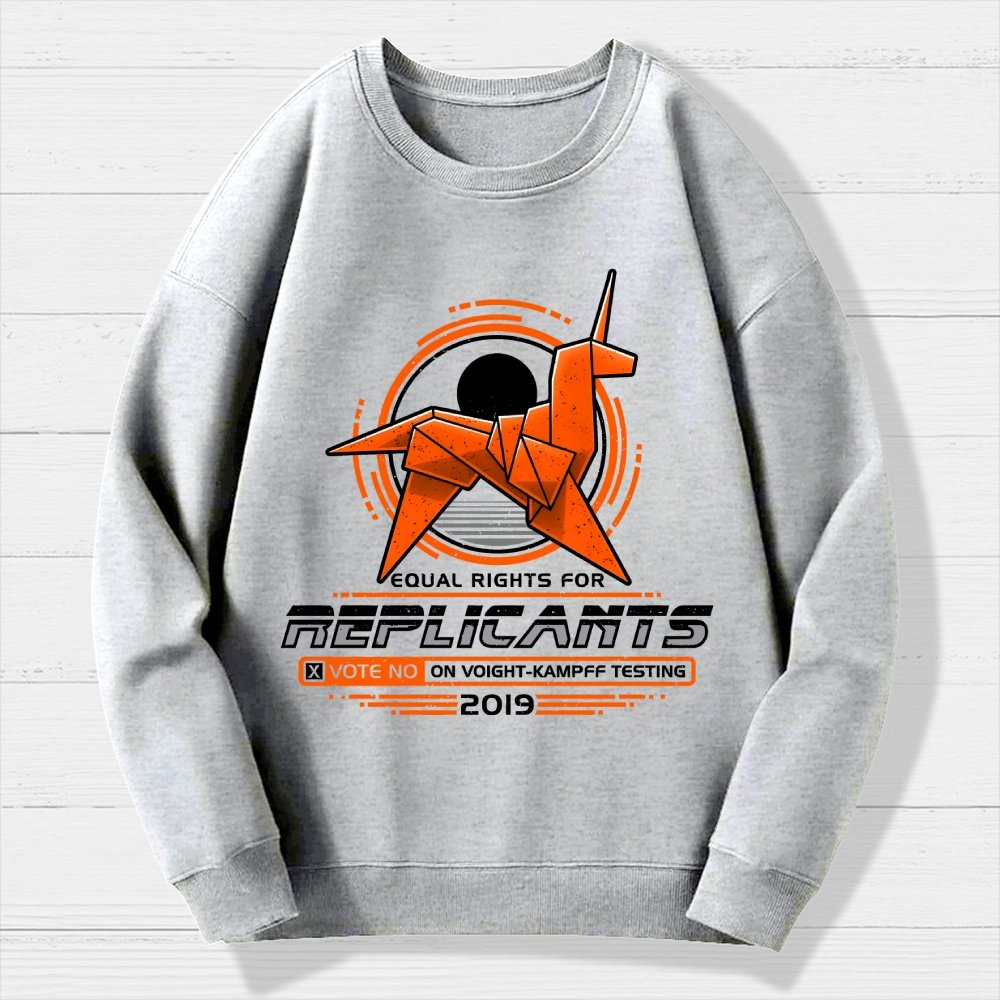 Equal Rights for Synthetic Beings Geek Cotton Sweatshirt