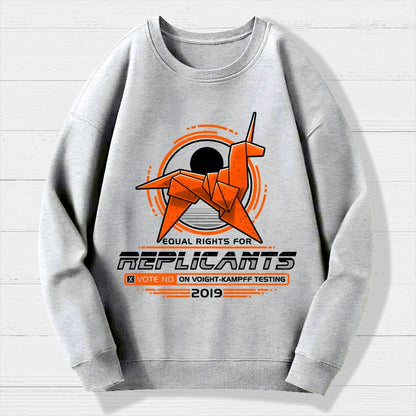 Equal Rights for Synthetic Beings Geek Cotton Sweatshirt