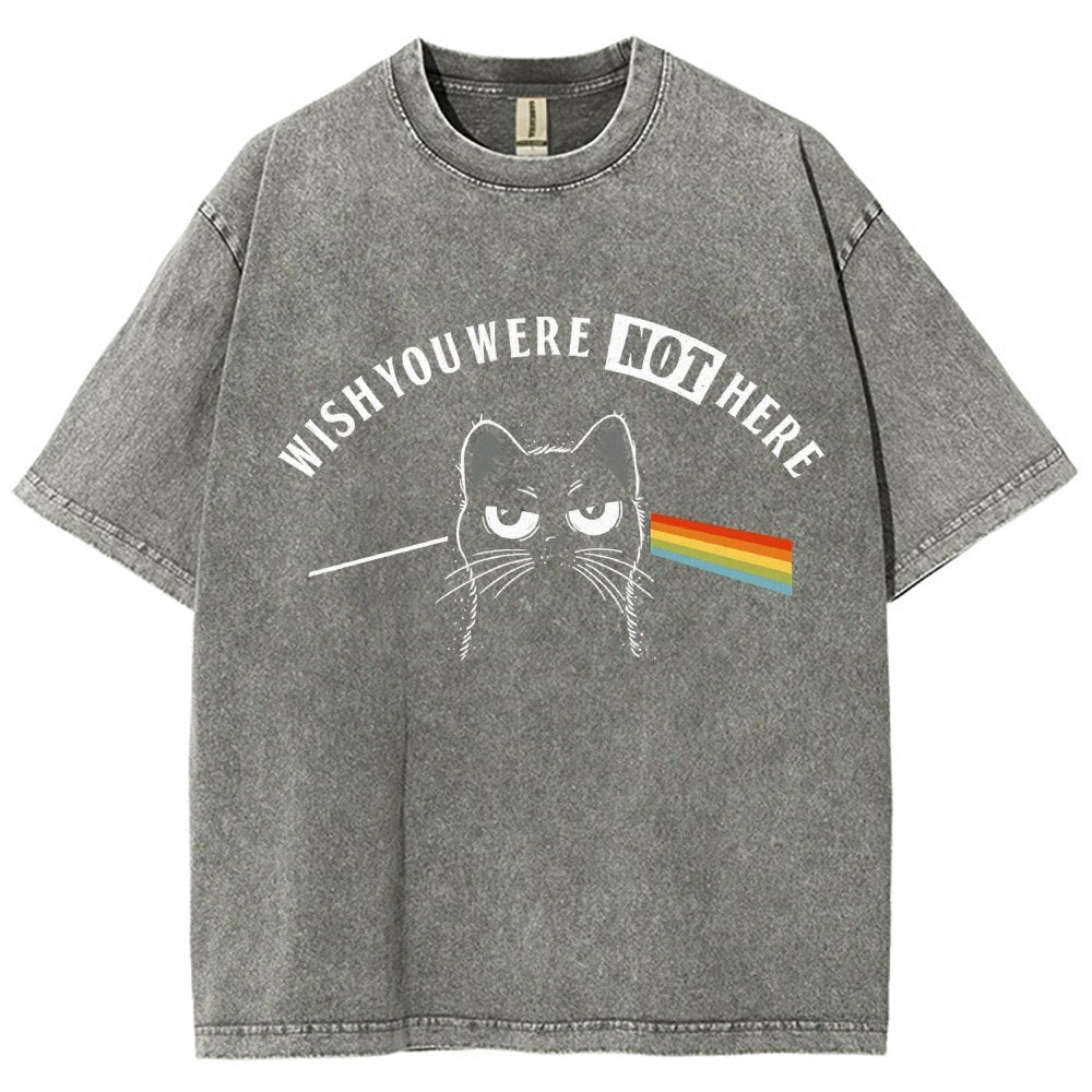 Wish You Were NOT Here Vintage Distressed T-shirt