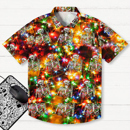Cool Skull Print Geek Shirt