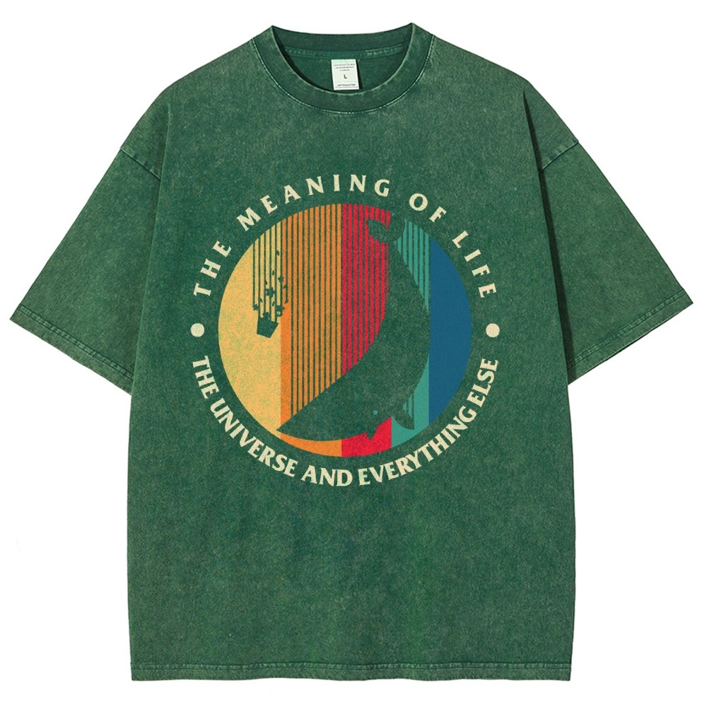 The Meaning Of Life - The Universe And Everything Else Vintage Distressed T-shirt