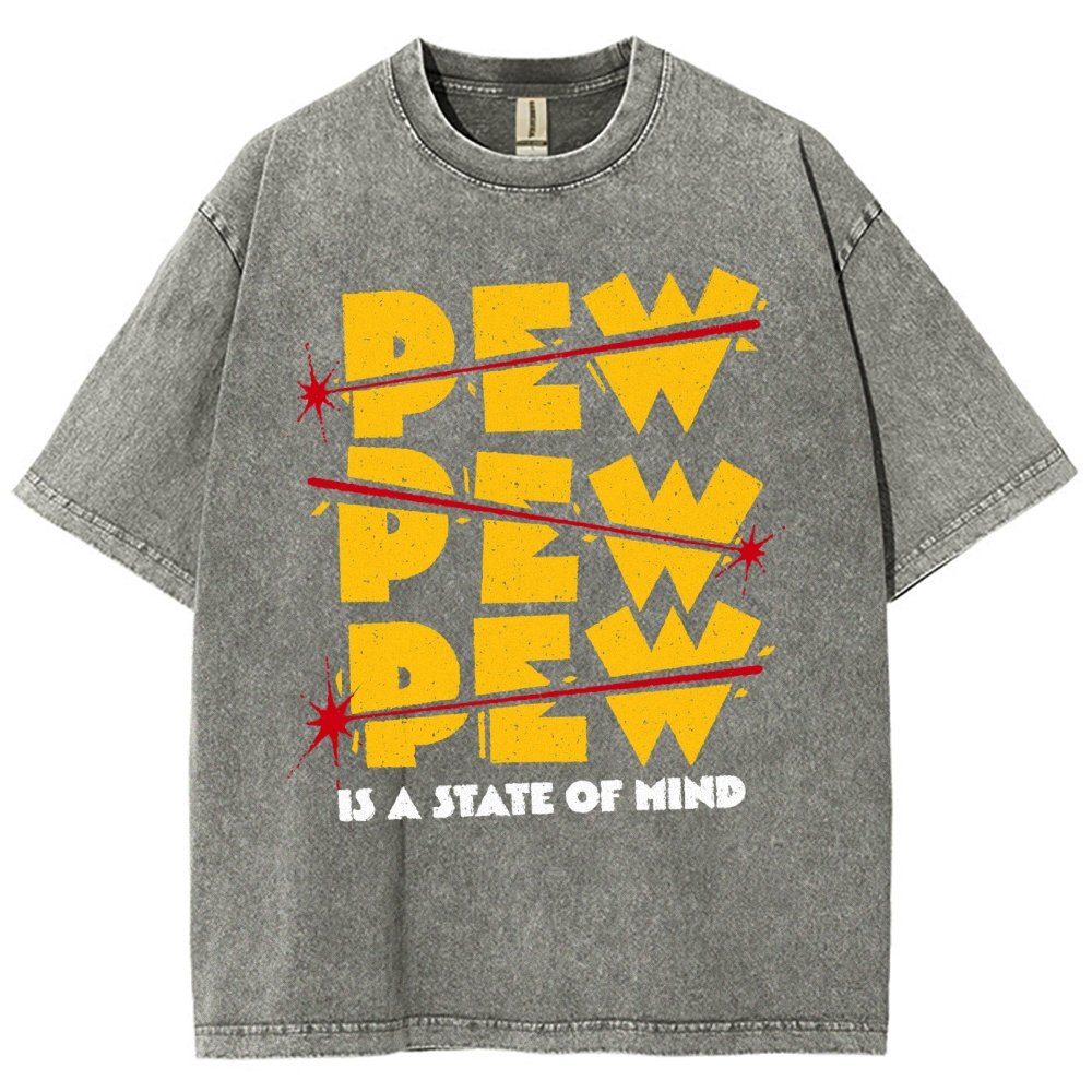 PEW PEW PEW Vintage Distressed T-shirt