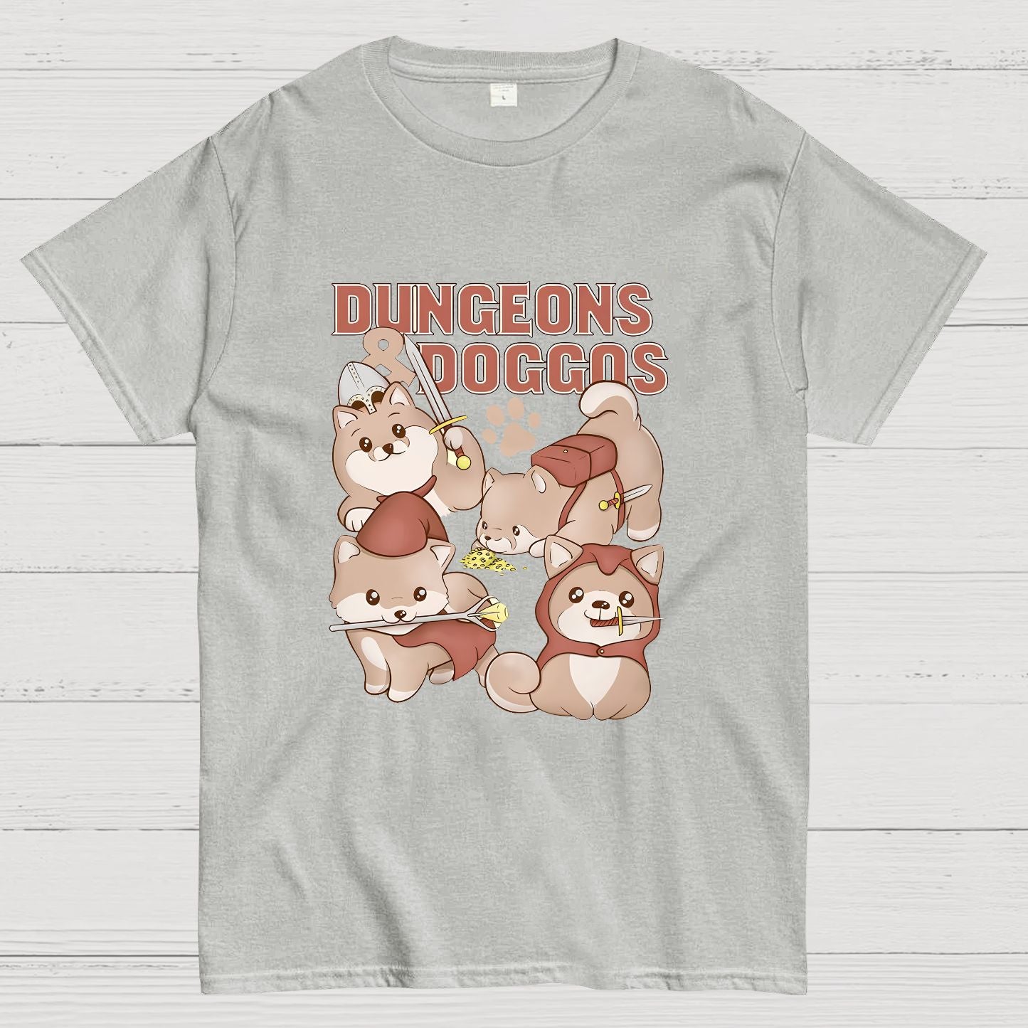 Dungeons And Doggos Nerdy T-Shirt