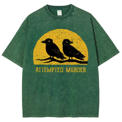 Attempted Murder Vintage Distressed T-shirt