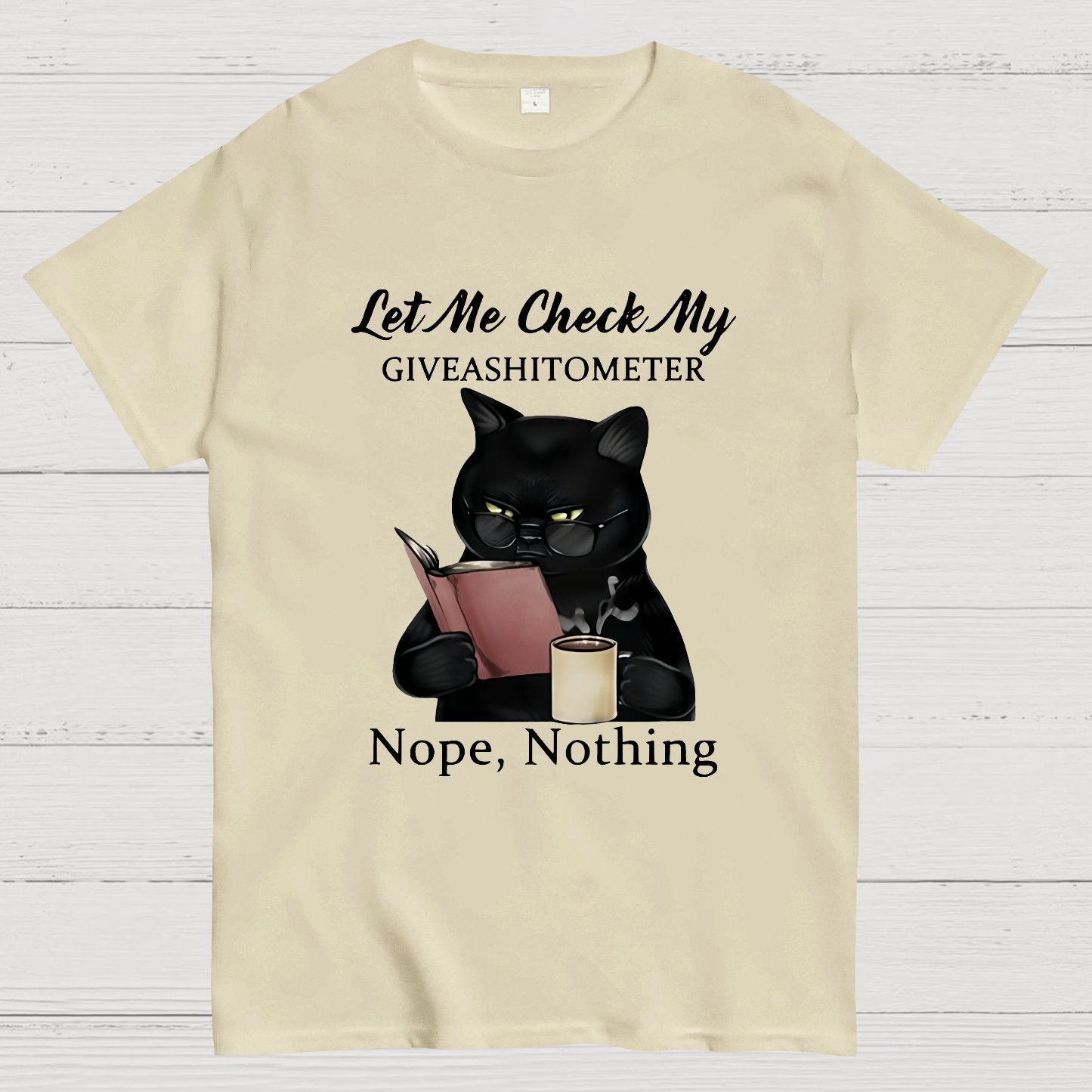 Cat Drinking Coffee Touch My Coffee I Will Slap You So Hard Nerdy T-Shirt