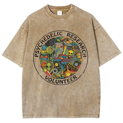 Psychedelic Research Volunteer Vintage Distressed T-shirt