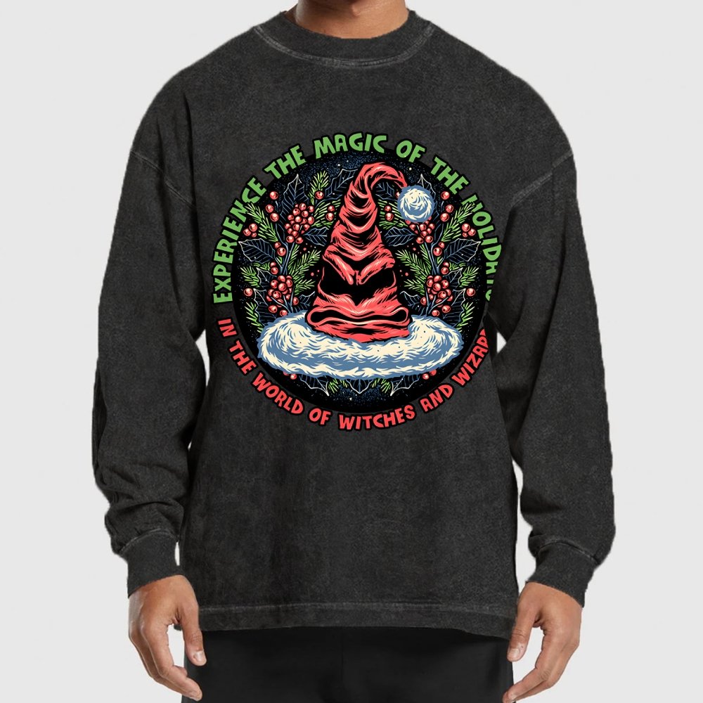 Magic of the Holidays Washed Long Sleeve Tee