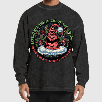 Magic of the Holidays Washed Long Sleeve Tee