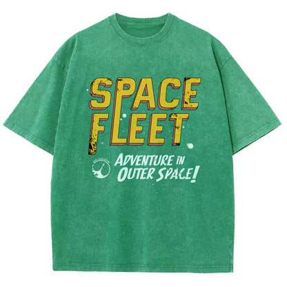 Space Fleet Vintage Distressed T-shirt