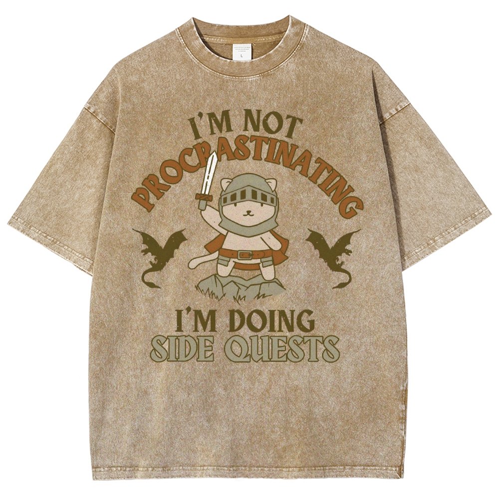 I'm Doing Side Quests Vintage Distressed T-shirt