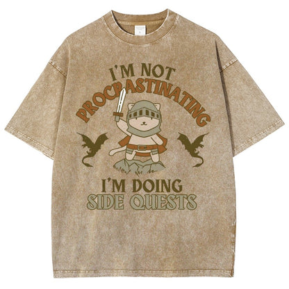I'm Doing Side Quests Vintage Distressed T-shirt