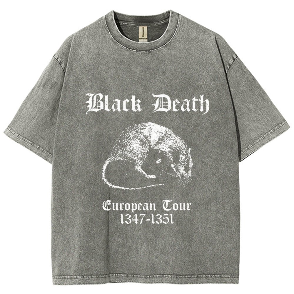 Black Death European Tour Vintage Distressed T-shirt