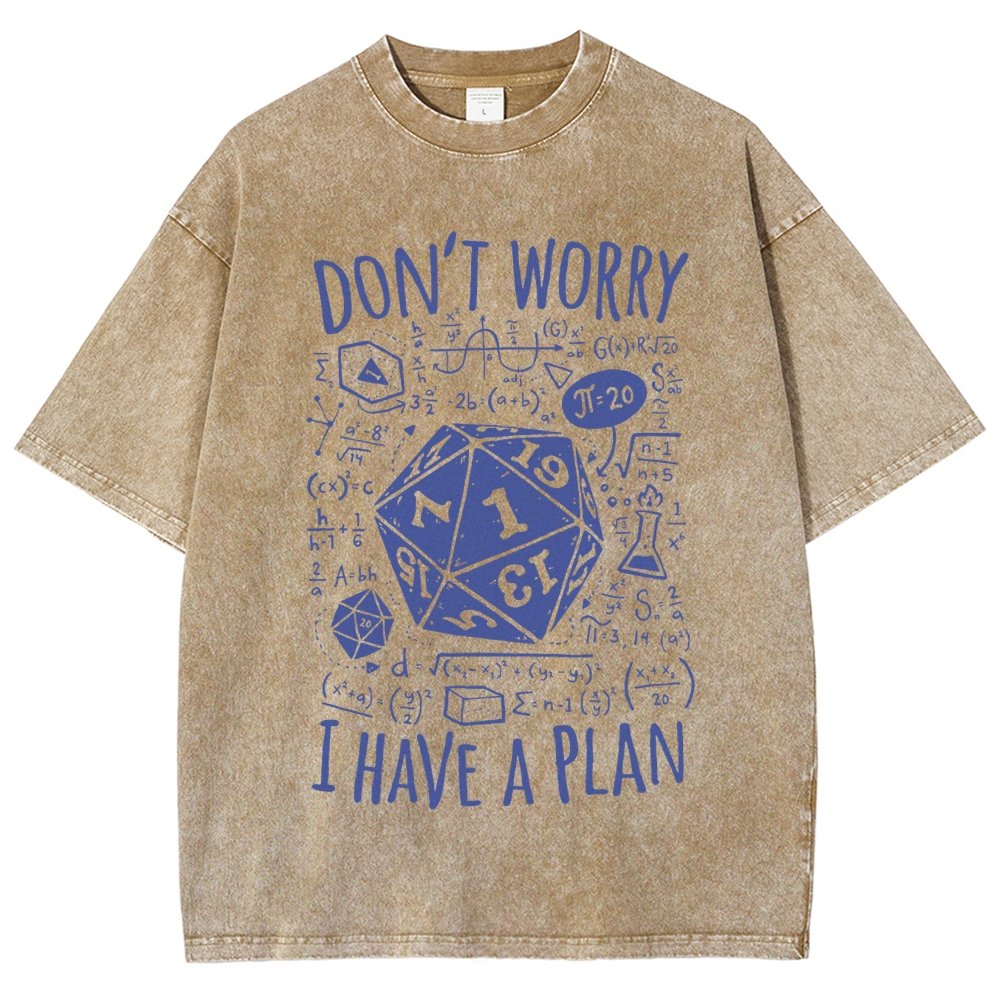 I Have A Plan Vintage Distressed T-shirt