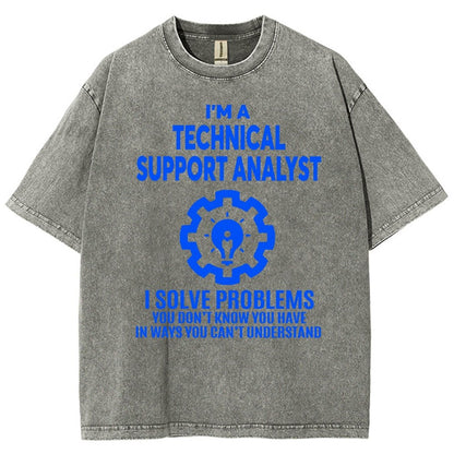 Technical Support Analyst Vintage Distressed T-shirt