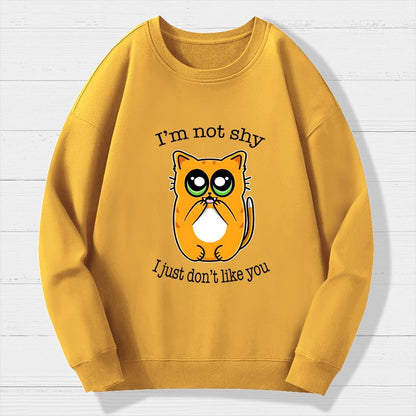Not Shy Geek Cotton Sweatshirt