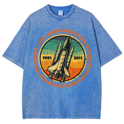 Through Hardship To The Stars Vintage Distressed T-shirt