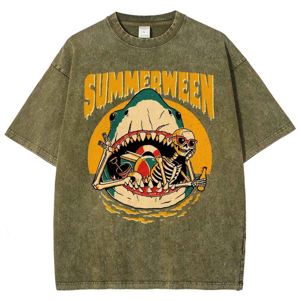 Summerween Vintage Distressed T-shirt