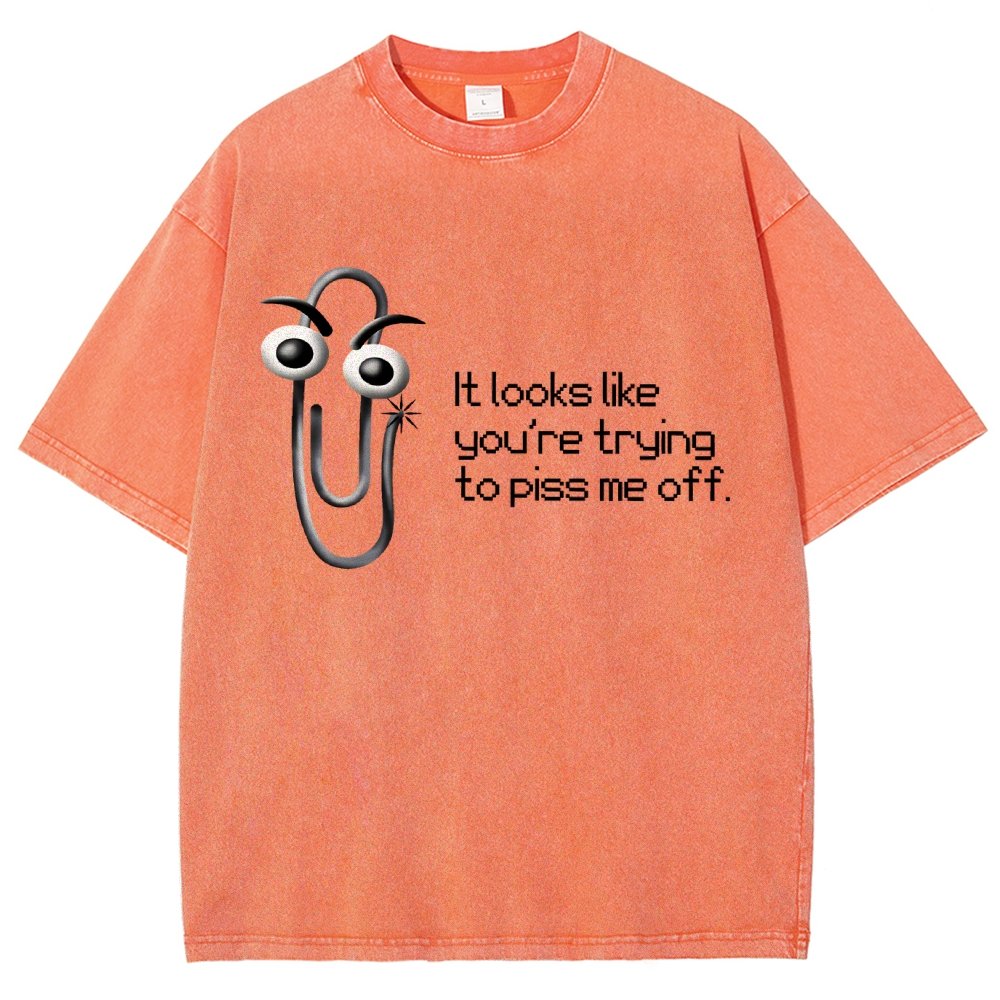 One Snippy Clip Vintage Distressed T-shirt
