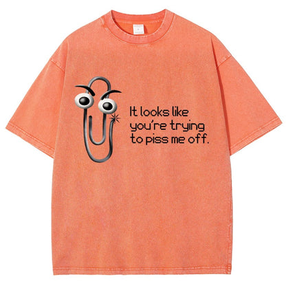 One Snippy Clip Vintage Distressed T-shirt